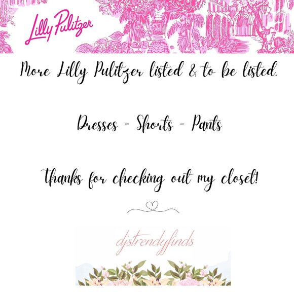 NWOT Lilly Pulitzer Bal Harbour Palazzo Blue A Lil Nauti Engineered Pants  Small - Picture 13 of 13